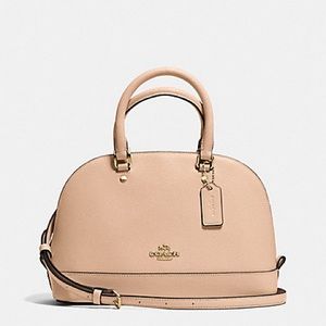 Coach Crossbody Leather Mini Sierra Nude